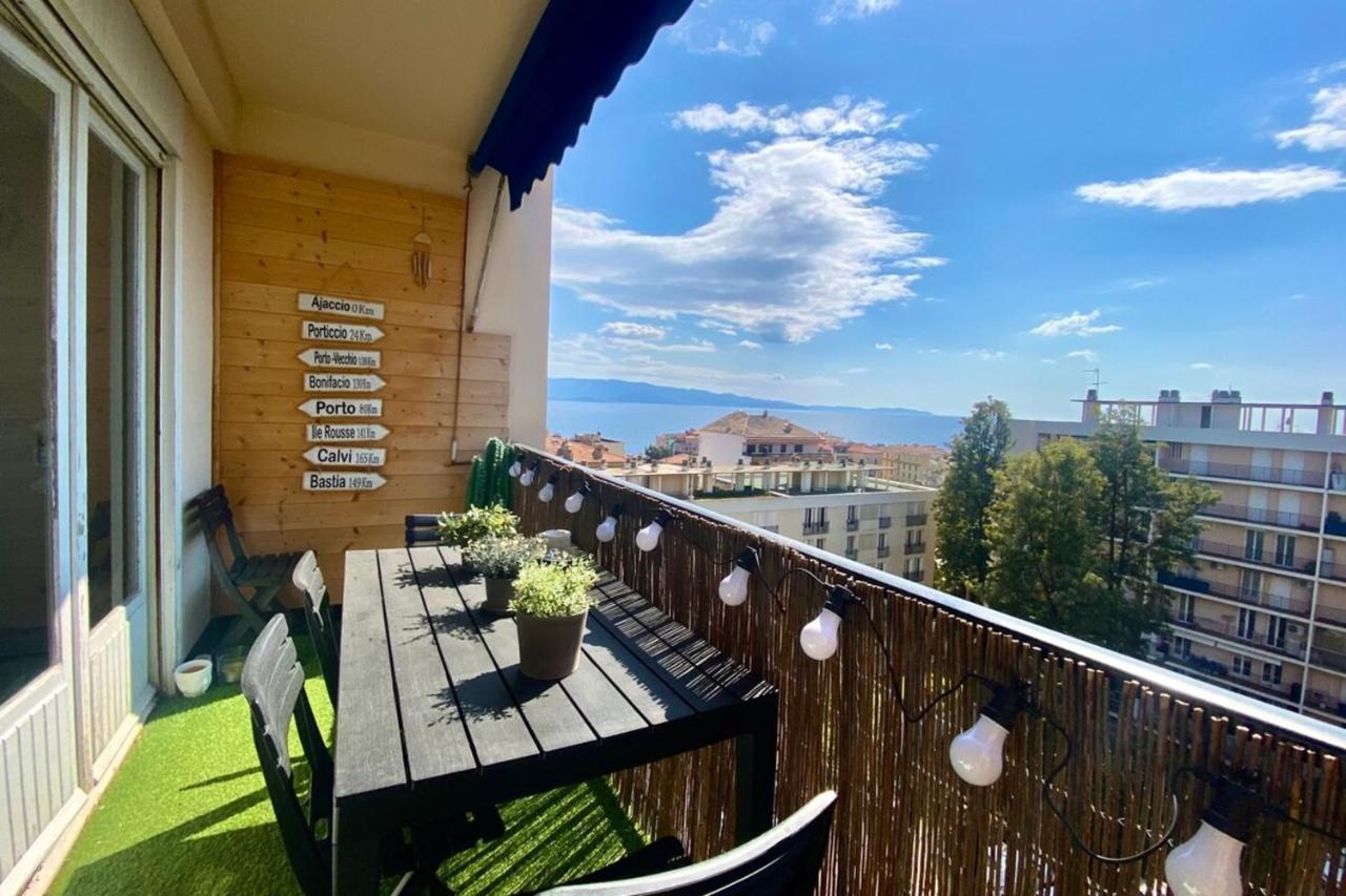 Vue Mer Au Carre D'Or De Ajaccio - Parking, Wifi Appartement Buitenkant foto
